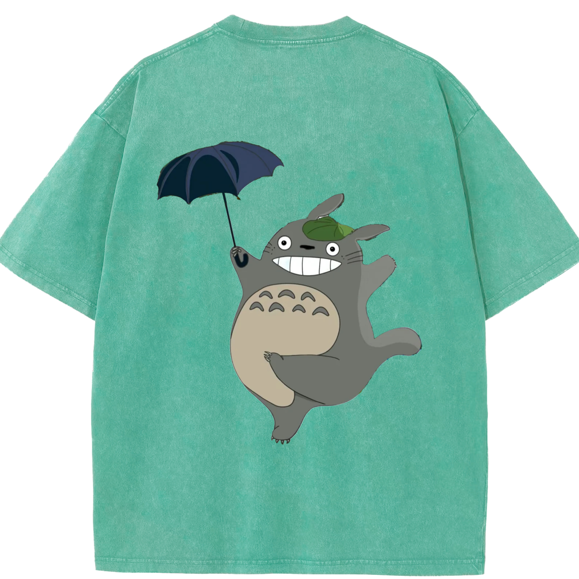 （画像用） となりのトトロ 草壁メイ 草壁サツキ My Neighbor Totoro Satsuki Kusakabe Mei Kusakabe 綿100% ヴィンテージ風 半袖Tシャツ（背面プリント）